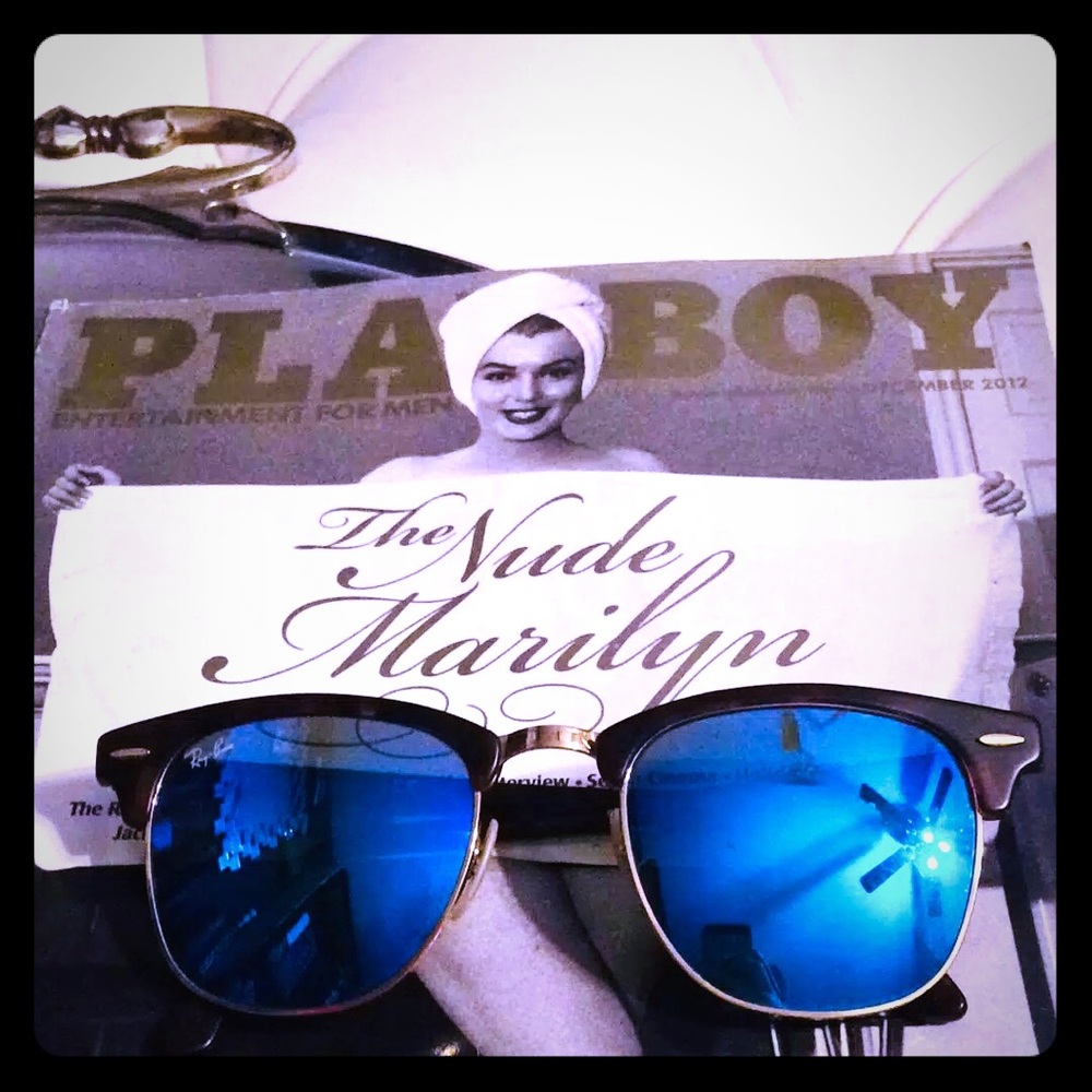 AUTHENTIC RAY-BAN Clubmasters Polarized Sunglasses